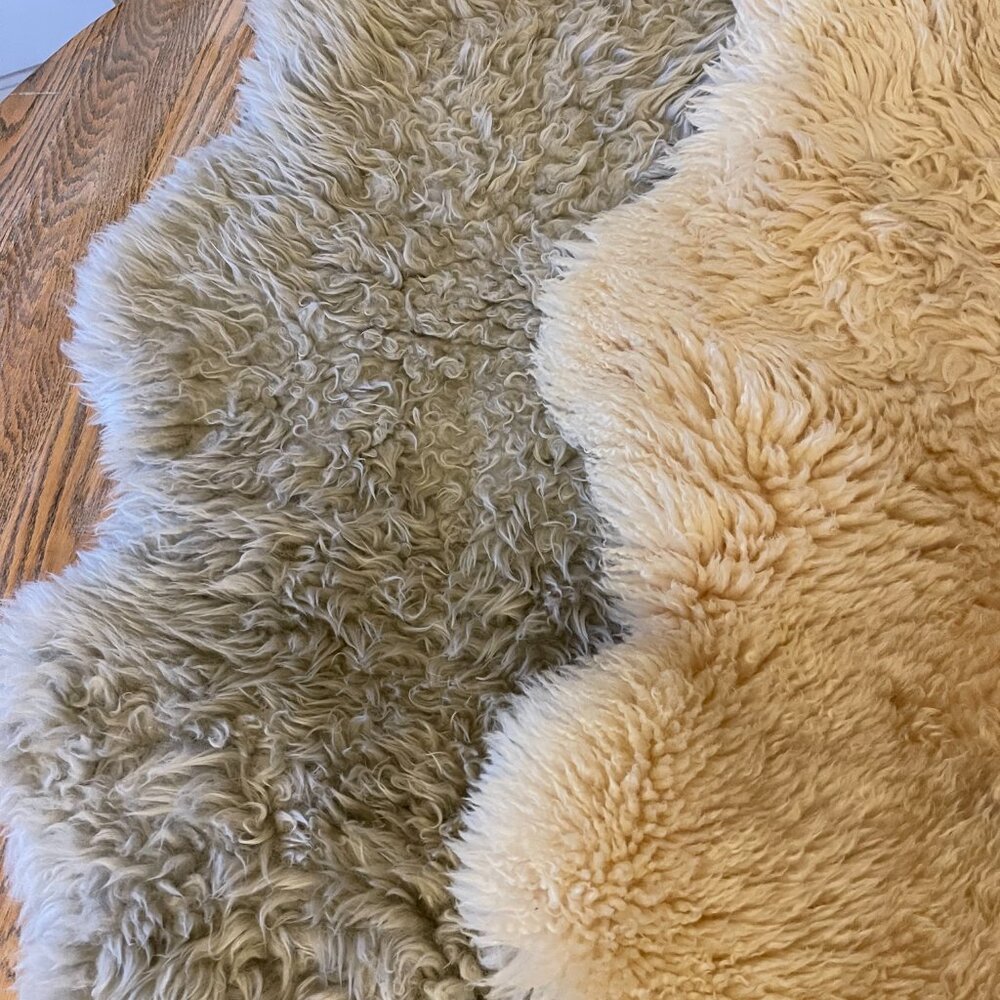 genuine sheepskin rug 90cm/color: oyster - Picture 5 of 5